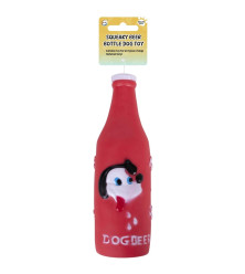 Squeaky Beer Bottle Dog Toy
