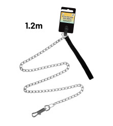 1.2m Metal Dog Lead with Handle
