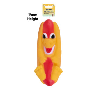 Squeaky Hot Dog Toy