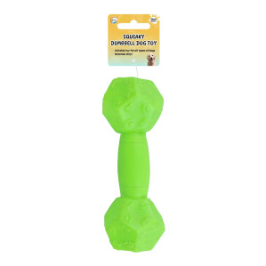 Squeaky Dumbbell Dog Toy
