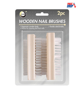 2pc Wooden Nail Brushes 2pc Wooden Nail Brushes