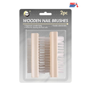 2pc Wooden Nail Brushes 2pc Wooden Nail Brushes