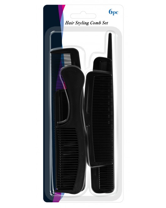 6pc Hair Styling Comb Set