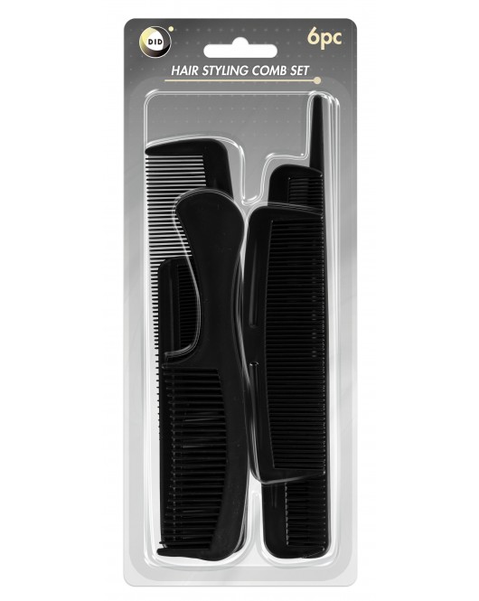 6pc Hair Styling Comb Set