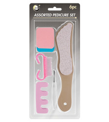6pc Assorted Pedicure Set