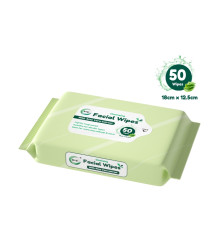 50Pk Cleansing Facial Wipes