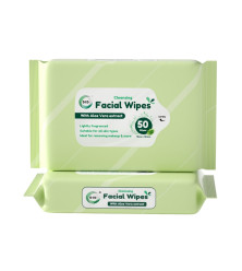 50Pk Cleansing Facial Wipes