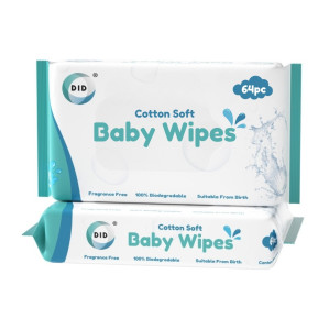 64Pk Biodegradable Baby Wipes 64Pk Biodegradable Baby Wipes