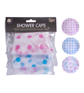 3Pk Shower Caps