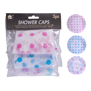 3Pk Shower Caps