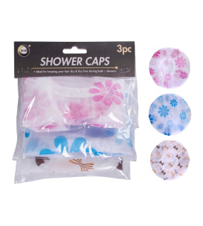 3Pk Shower Caps