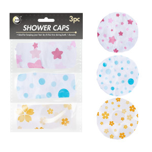 3Pk Shower Caps