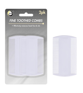 2Pk Fine Toothed Combs 2Pk Fine Toothed Combs