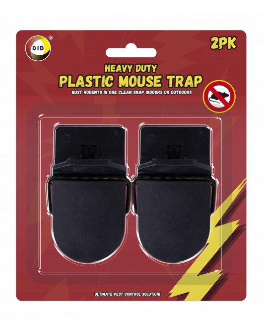 2Pk Heavy Duty Plastic Mouse Trap