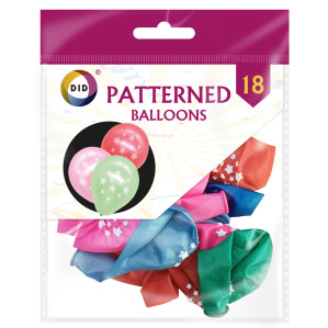 18pc Patterned Balloons 18pc Patterned Balloons