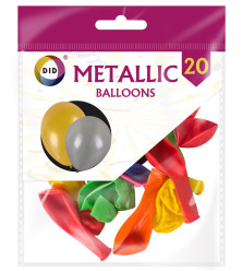 20pc Metallic Balloons