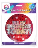 Jumbo Birthday Badge