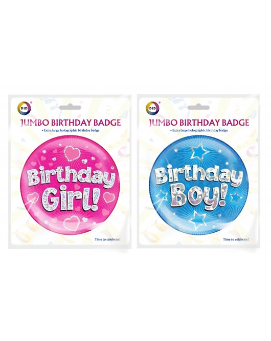 Jumbo Birthday Badge