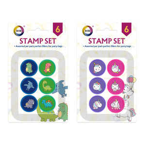 6pc Stamp Set