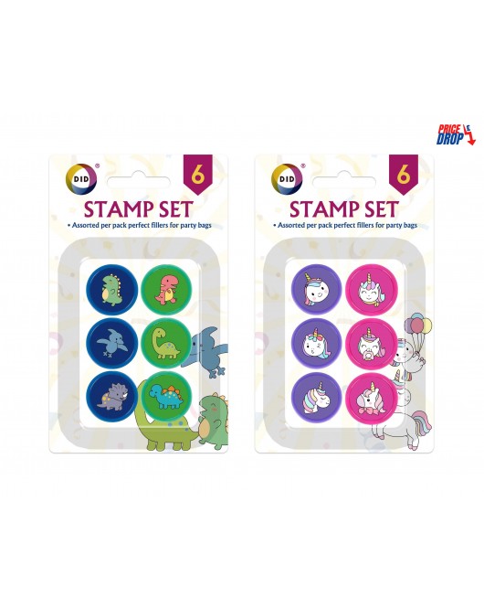 6pc Stamp Set