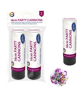 2pc 16cm Party Cannons 2pc 16cm Party Cannons