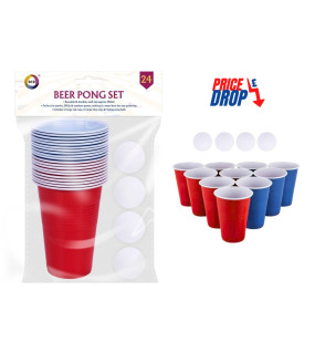 24pc Beer Pong Set  24pc Beer Pong Set