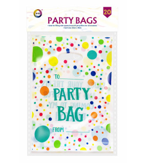 20Pk 18cm x 23cm Party Bags 20Pk 18cm x 23cm Party Bags