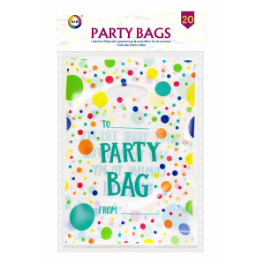 20Pk 18cm x 23cm Party Bags 20Pk 18cm x 23cm Party Bags