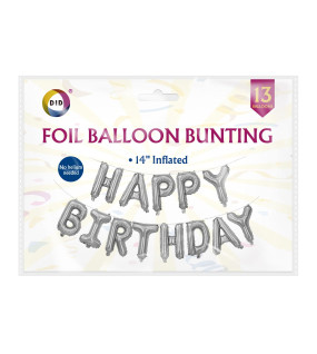 Happy Birthday Foil Balloon Bunting Happy Birthday Foil Balloon Bunting