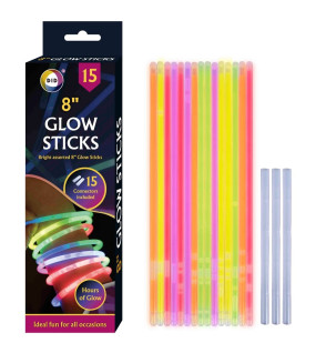 15Pk 8" Glow Sticks 15Pk 8" Glow Sticks