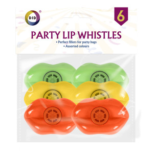 6pc Party Lip Whistles 6pc Party Lip Whistles