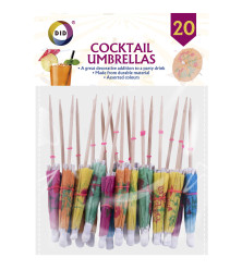 20Pk Cocktail Umbrellas