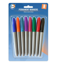 8pc Permanent Markers
