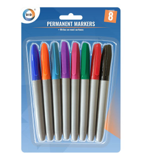 8pc Permanent Markers 8pc Permanent Markers
