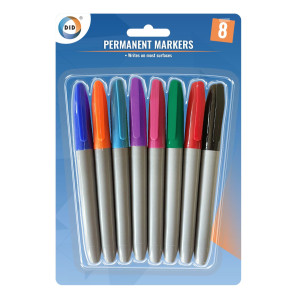 8pc Permanent Markers