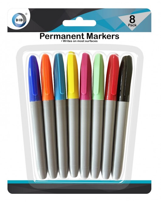 8pc Permanent Markers