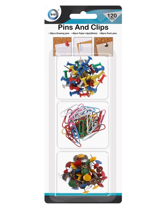 120pc Pins and Clips