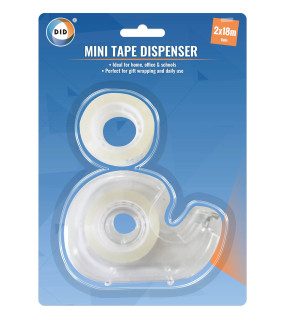 Mini Tape Dispenser & 2 x 18m Rolls Mini Tape Dispenser & 2 x 18m Rolls