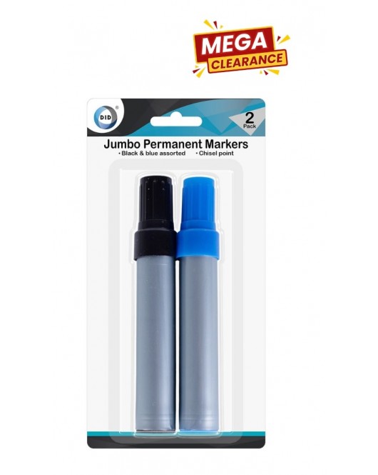 2pc Jumbo Permanent Markers