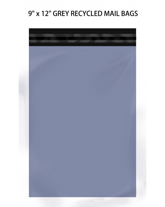 100 x 9" x 12" Grey Recycled Mail Bags