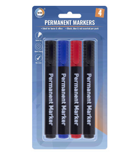 4pc Permanent Markers 4pc Permanent Markers