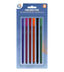 6Pk Fineliner Pens