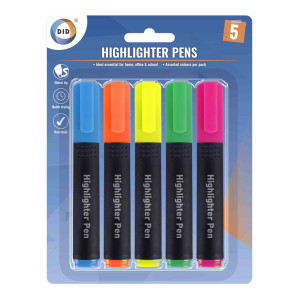 5pc Highlighter Pens