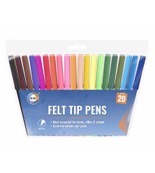 20Pk Felt Tip Pens
