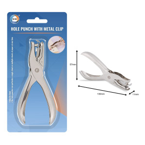 Hole Punch with Metal Clip