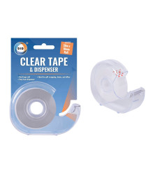 50m x 18mm Clear Tape & Dispenser