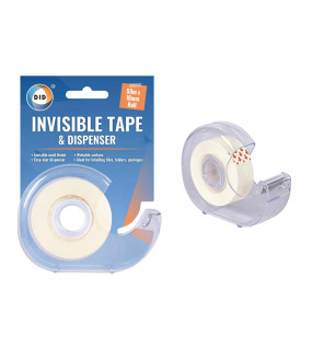 50m x 18mm Invisible Tape & Dispenser