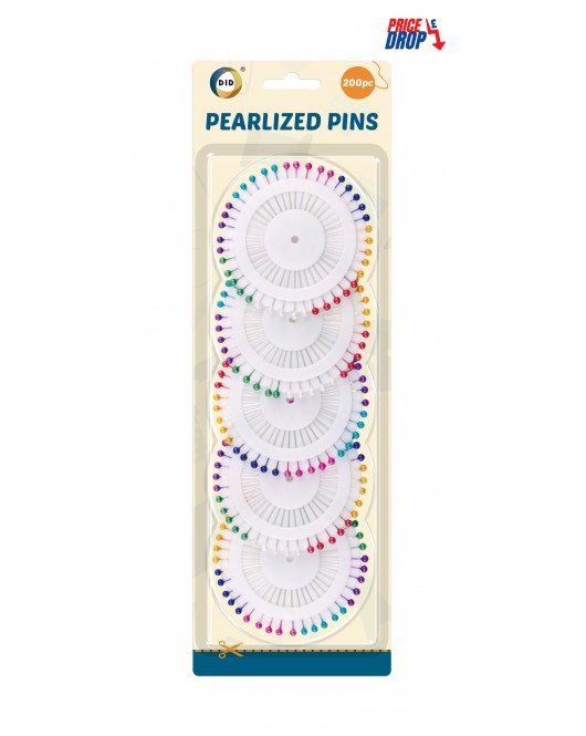 200pc Pearlized Pins