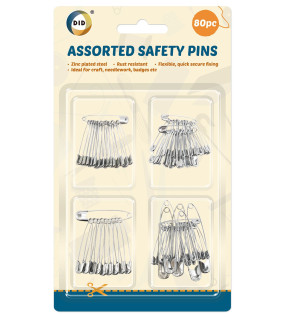 80pc Assorted Safety Pins 80pc Assorted Safety Pins