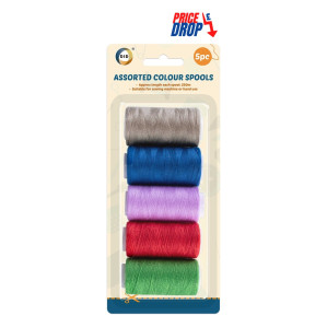 5pc Assorted Colour Spools 5pc Assorted Colour Spools